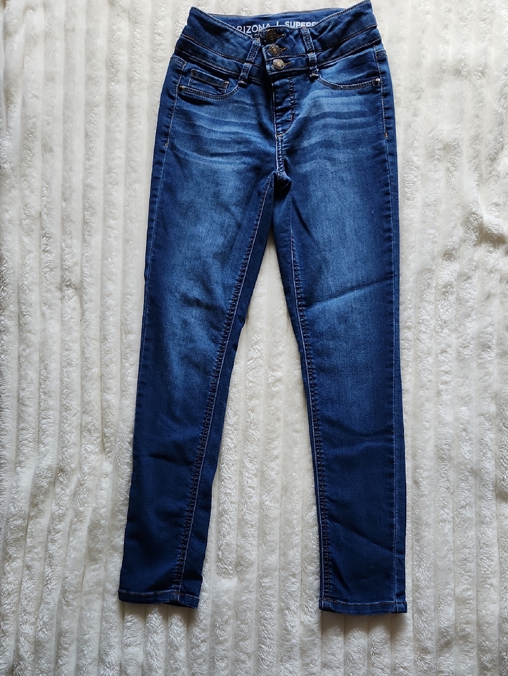 Arizona Jean Company Dark Blue Super Stretch Skinny Jeans For Girl's
